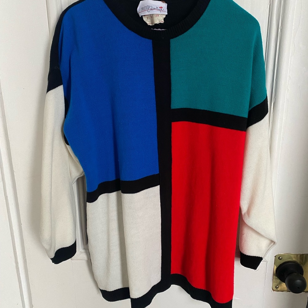 Vintage Colour Block Sweater